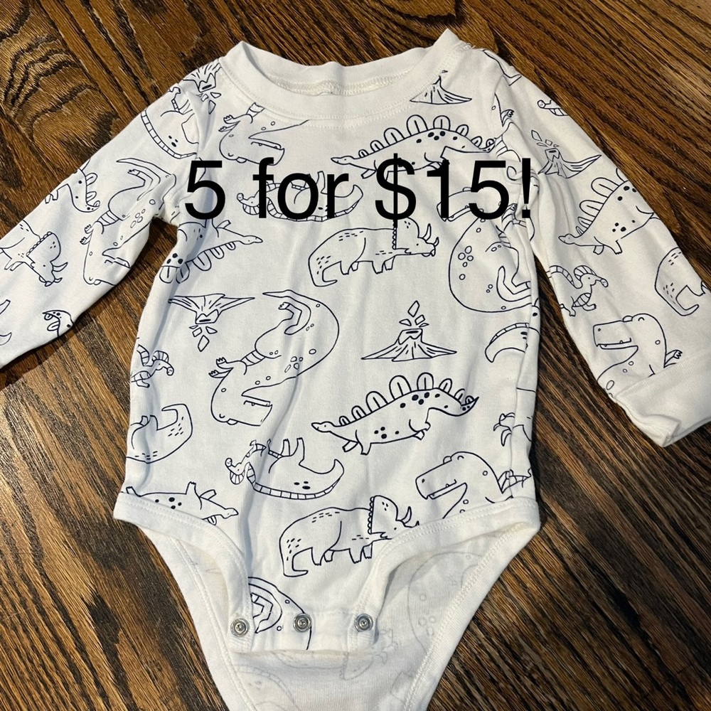 Dinosaur onesie 18mo long sleeve